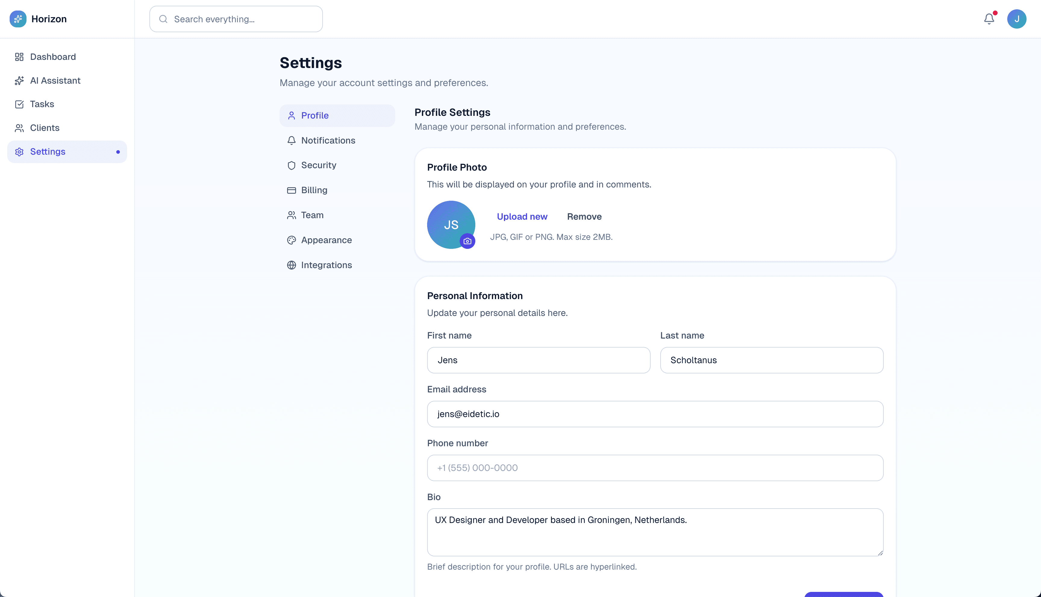 Settings & Preferences